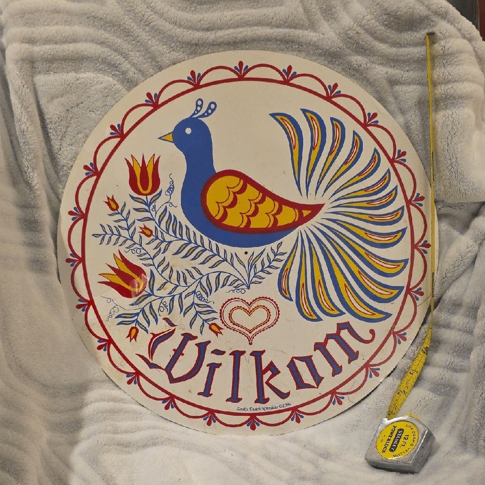Zook's Dutch Noveltiez Colorful Folk Art Wall Plaque
